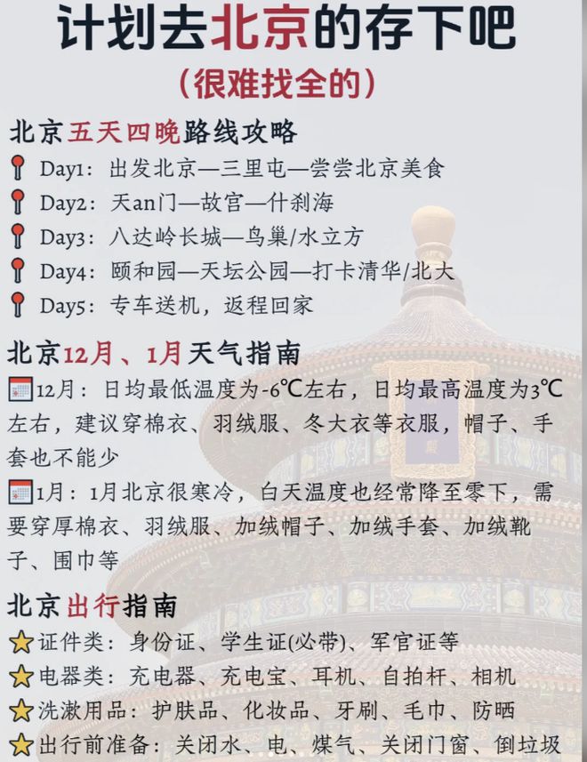 春节北京家庭游5日行程规划：景点预约全解析确保游玩无忧！(图3)