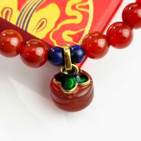 【上新了故宫柿柿如意手链红包】巨巨巨显白的柿柿如意红玛瑙手串选它够了！(图8)