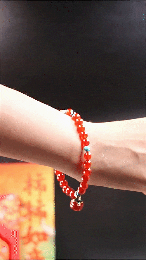 【上新了故宫柿柿如意手链红包】巨巨巨显白的柿柿如意红玛瑙手串选它够了！(图11)