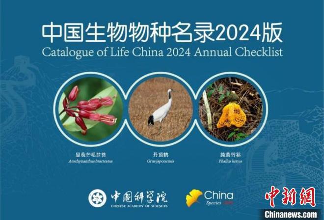 《中国生物物种名录2024版》发布共收录物种及种下单元超15万个(图1)