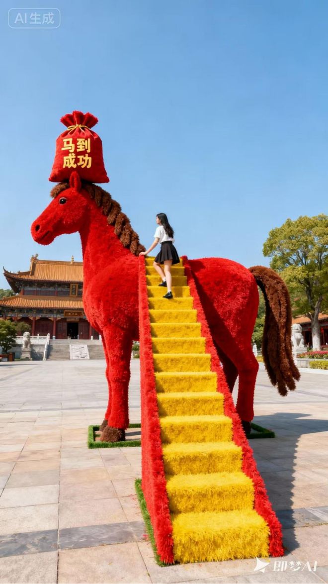 5米高马天梯已就位!爱你老己明年见!(图1)