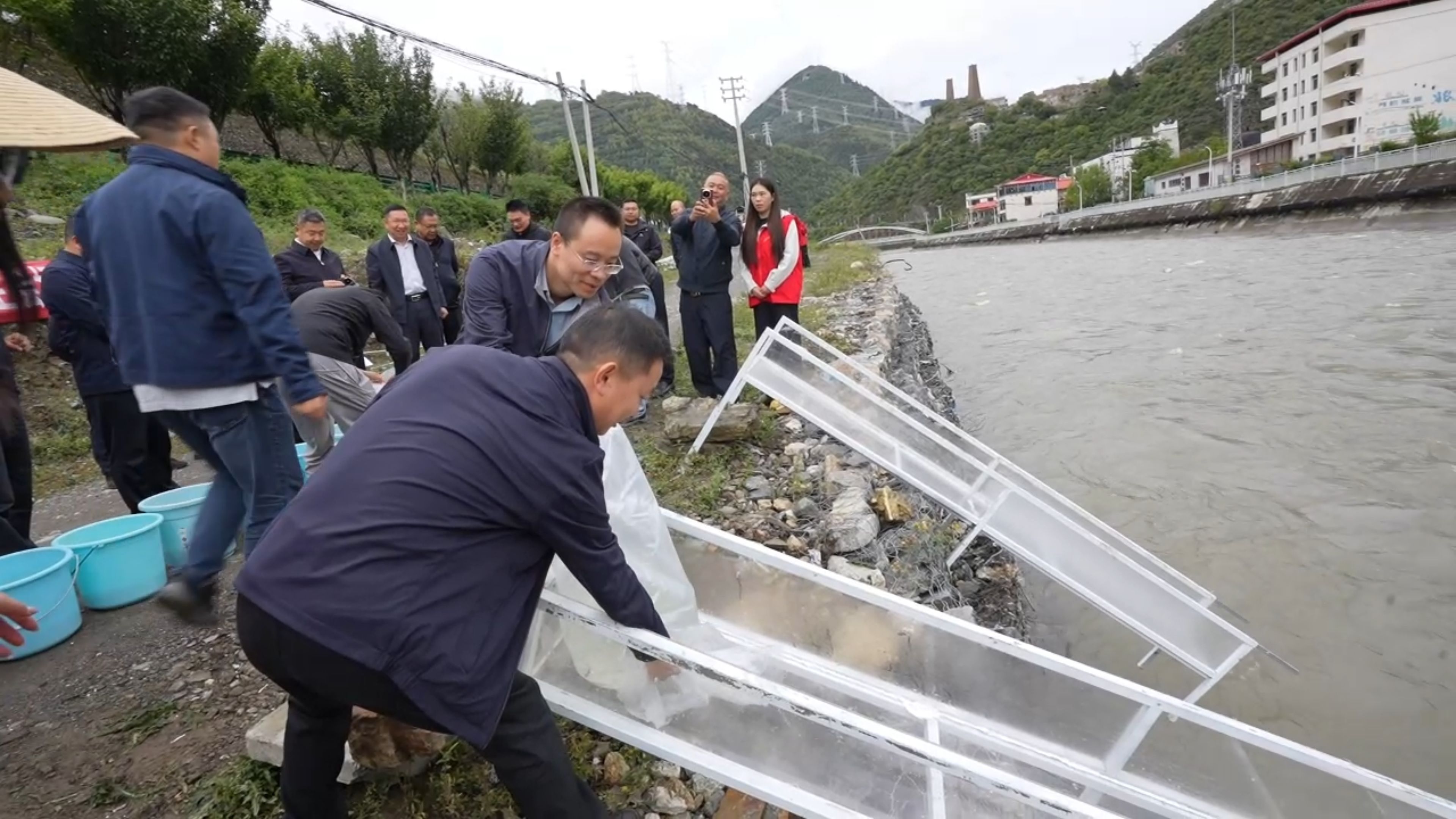 放流306尾川陕哲罗鲑这场活动为大渡河添“水中大熊猫”(图4)